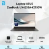Laptop Asus ZenBook UX425EA-KI750W (i7 1165G7/16GB RAM/512GB SSD/14 FHD/Win11/Cáp USB to LAN,USB C-Audio/Xám) Laptop ASUS ZenBook UX425EA i7-1165G7