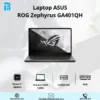 Laptop Asus Gaming ROG Zephyrus GA401QH (R7-5800HS/8GB RAM/512GB SSD/14 WQHD/GTX 1650 4GB/Win11/Túi/Xám) Laptop ASUS ROG Zephyrus GA401QH R7-5800HS