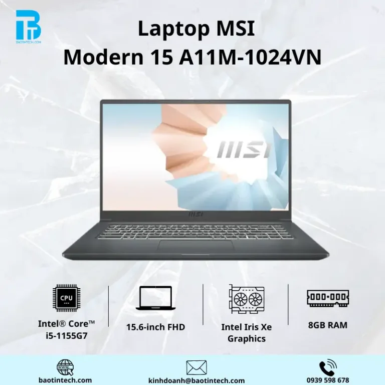 Laptop MSI Modern 15 A11M-1024VN