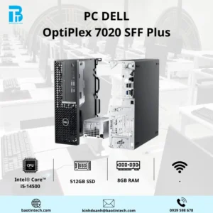 PC Dell Optilex 7020 SFF Plus SP7020-14500-8512U-3Y i5-14500/ Ram 8GB/ SSD 512GB/ 260W/ 3Y