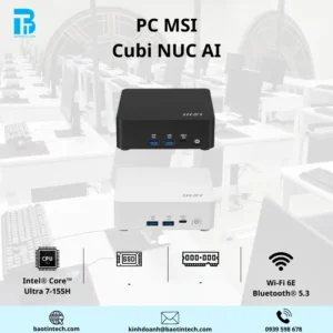 PC Mini MSI CUBI NUC AI 1UMG-016BVN 936-B20911-016 Ultra 7 155H/ 3Y (CUBI B209)