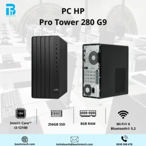 PC HP Pro Tower 280 G9 PCI i3-12100,/8GB /256GB SSD/Win 11 Home /1Y / AM3N7AT