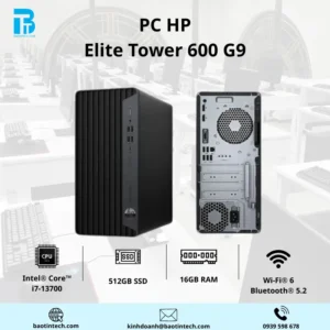 PC HP Elite Tower 600 G9 i7-13700/ 16GB/ SSD 512GB/ Windows 11 Home/ 3Y/9H098PT