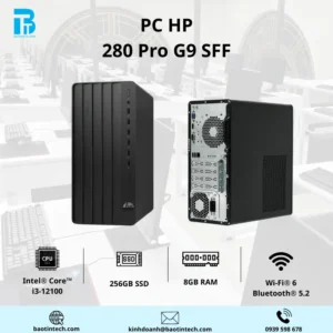 PC HP 280 Pro G9 SFF i3-12100(4*3.3)/ 8GD4/ 256GSSD/ WL/ BT/ KB/ M/ W11SL/ ĐEN