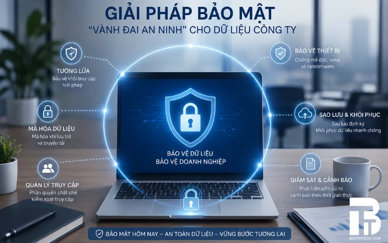 Checklist 10 Tiêu Chí “Vàng” Chọn Mua Laptop Văn Phòng Cho Doanh Nghiệp Checklist - Bảo mật laptop văn phòng