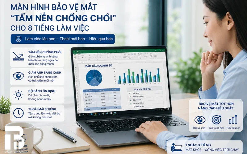 Checklist 10 Tiêu Chí “Vàng” Chọn Mua Laptop Văn Phòng Cho Doanh Nghiệp Checklist - Màn hình laptop văn phòng