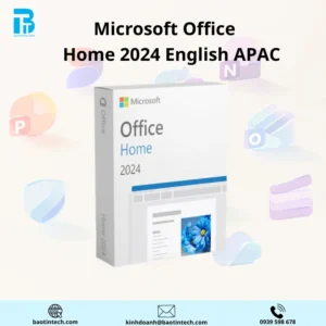 MICROSOFT OFFICE HOME 2024 ENGLISH APAC EM MEDIALESS (EP2-06811) FPP/BOX