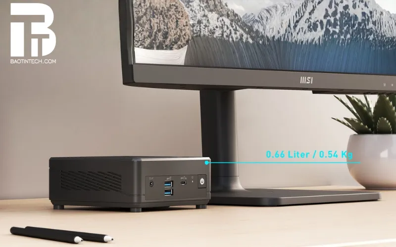 Mini PC MSI Cubi N ADL Kích thước nhỏ với sức mạnh lớn