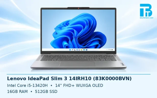 Laptop Lenovo IdeaPad Slim 3 mỏng nhẹ chính hãng cho văn phòng