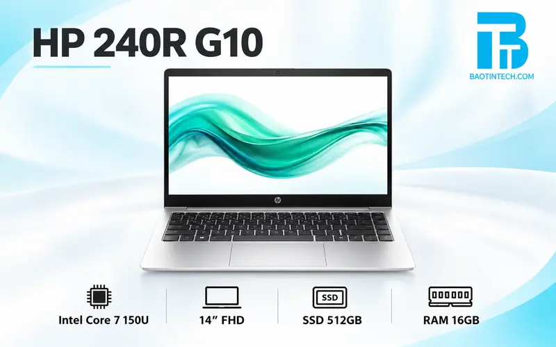 Laptop HP 240R G10 14 inch cho văn phòng