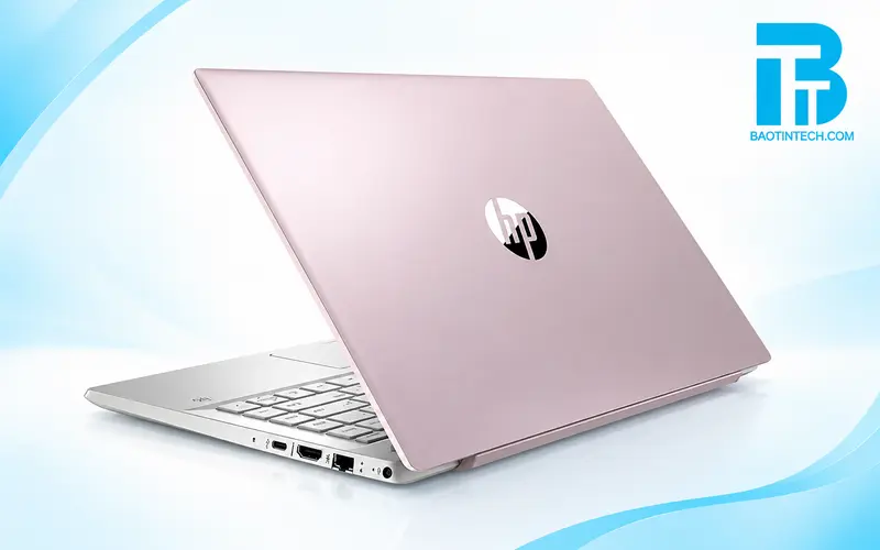 Laptop HP mặt lưng màu hồng thời trang cho người dùng trẻ