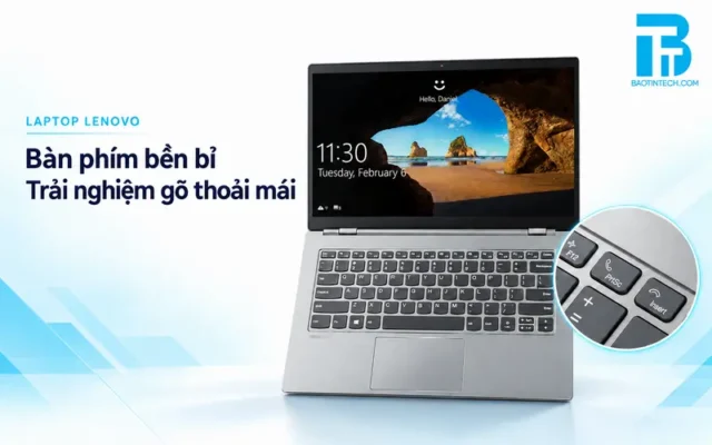 Bàn phím laptop Lenovo ThinkPad gõ êm tích hợp TrackPoint đỏ