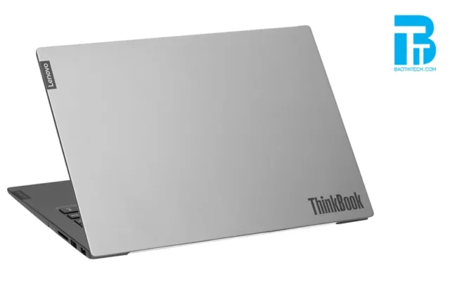 Laptop Lenovo ThinkBook mặt lưng vỏ kim loại màu xám mỏng nhẹ sang trọng