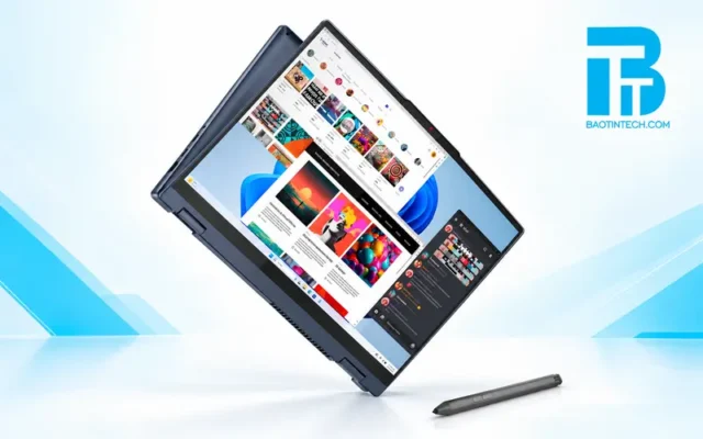 Laptop Lenovo cảm ứng hỗ trợ bút stylus cho ghi chú và sáng tạo