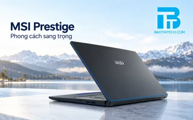 Laptop MSI Prestige mỏng nhẹ cao cấp dành cho doanh nhân và lãnh đạo