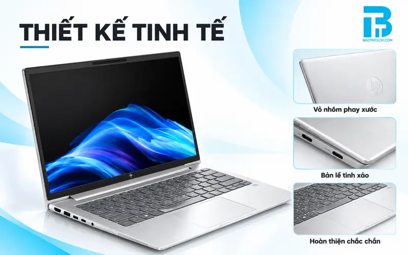 Laptop HP thiết kế tinh tế mỏng nhẹ cho dân văn phòng