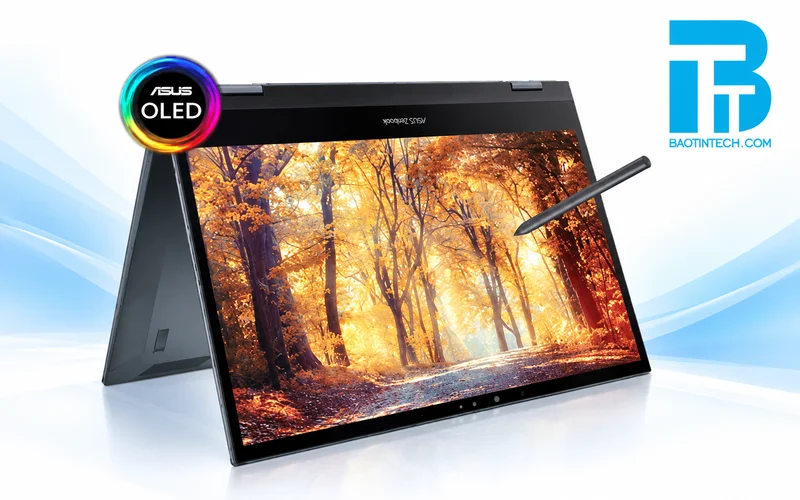 Laptop ASUS Zenbook với thiết kế màn hình OLED gập linh hoạt