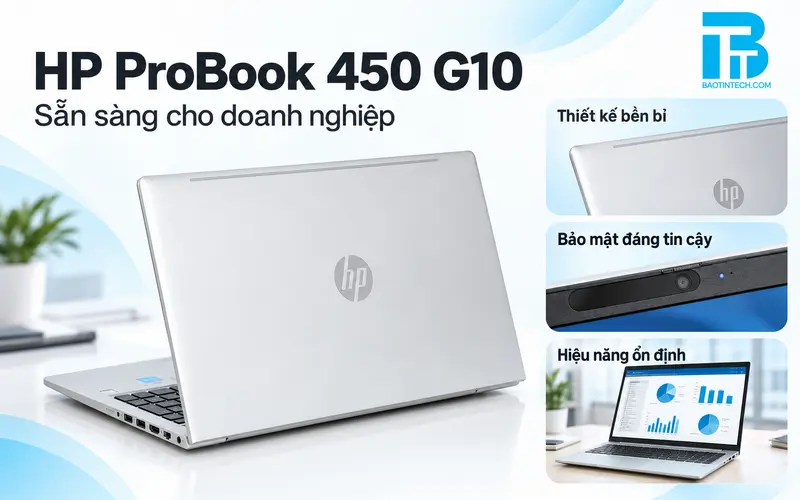 Laptop HP ProBook 450 G10 màn hình 15.6 inch cho doanh nghiệp