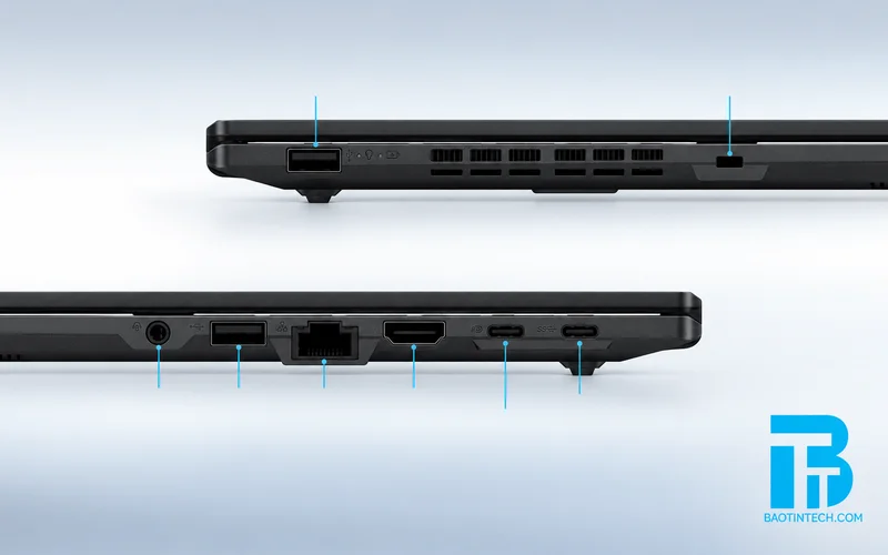 Cổng kết nối đa dạng trên Laptop ASUS ExpertBook