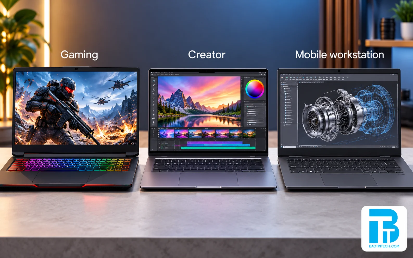 Laptop đồ họa kỹ thuật và gaming cấu hình mạnh chính hãng