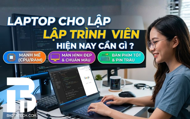 Laptop cho lập trình viên cấu hình như thế nào