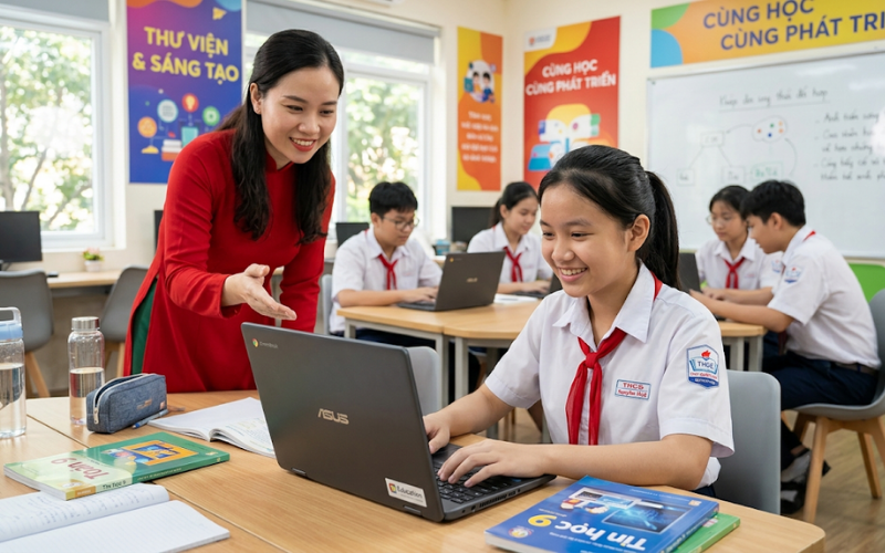 Trang bị laptop cho trường học và trung tâm giáo dục