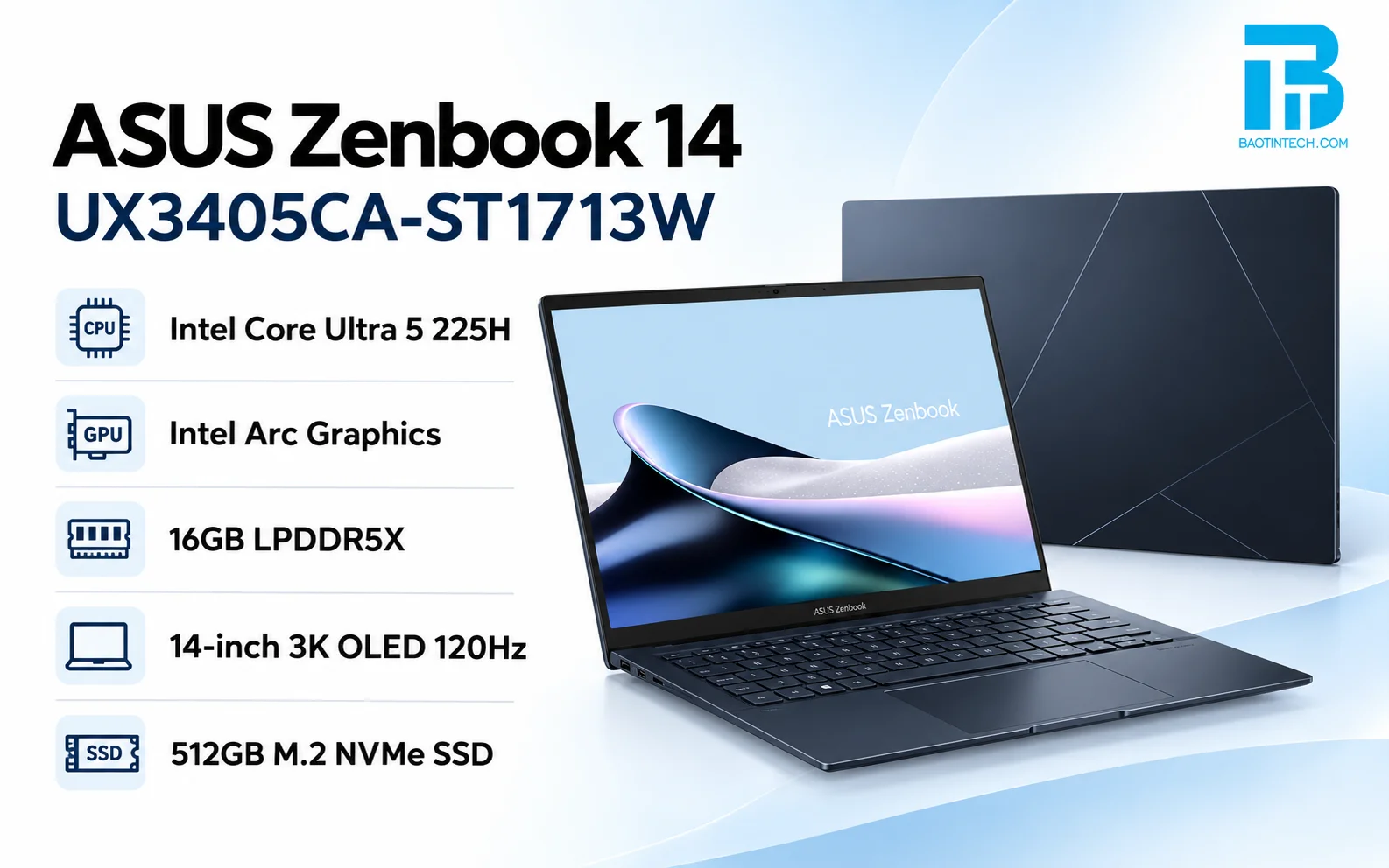 Laptop ASUS Zenbook DUO với hai màn hình OLED hỗ trợ đa nhiệm