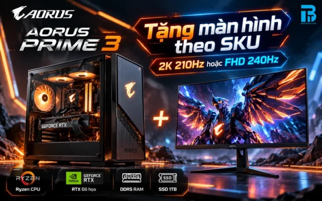Chương trình tặng màn hình gaming khi mua PC