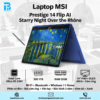 Laptop MSI Prestige 14 Flip AI+ 14T234-260VN họa tiết Starry Night Over the Rhône