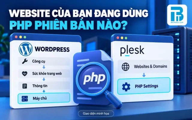 Hướng dẫn kiểm tra phiên bản PHP đang dùng trên website
