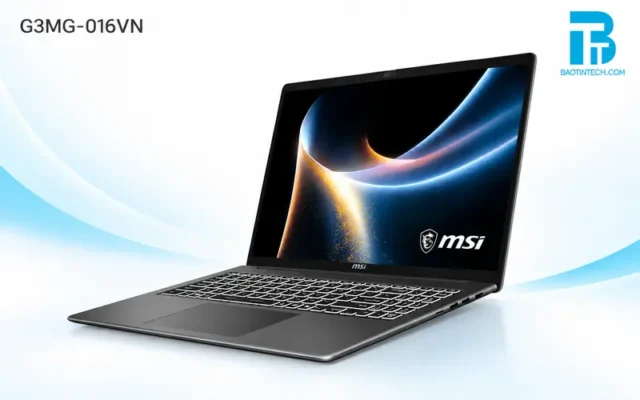 Laptop MSI Modern 16S G3MG (016VN) góc nghiêng bên trái