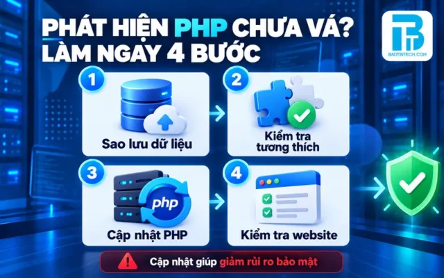 Checklist các bước cập nhật phiên bản PHP an toàn