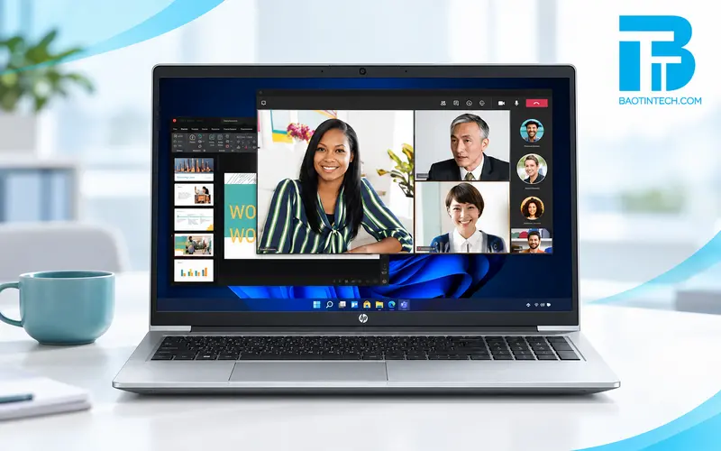 Laptop HP ProBook phục vụ họp trực tuyến và làm việc từ xa