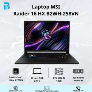 Laptop MSI Raider 16 HX B2WH-258VN