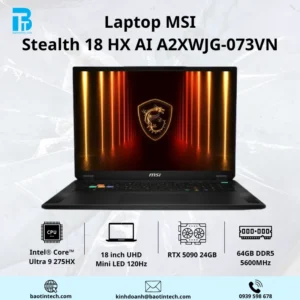 Laptop MSI Stealth 18 HX AI A2XWJG-073VN