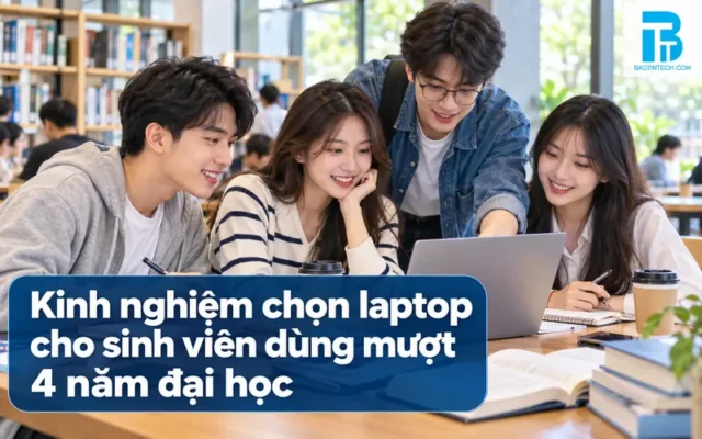 Kinh nghiệm chọn laptop sinh viên dùng 4 năm